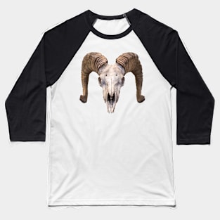 Isolated Ram Skull Baseball T-Shirt